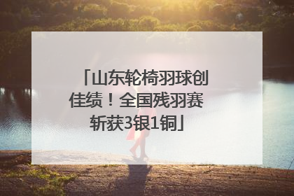 山东轮椅羽球创佳绩！全国残羽赛斩获3银1铜