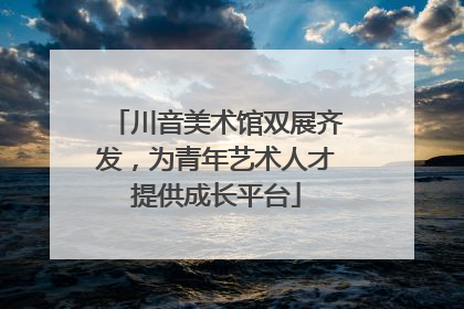 川音美术馆双展齐发，为青年艺术人才提供成长平台