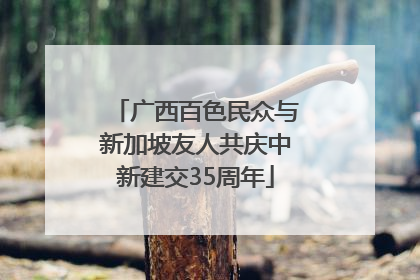 广西百色民众与新加坡友人共庆中新建交35周年