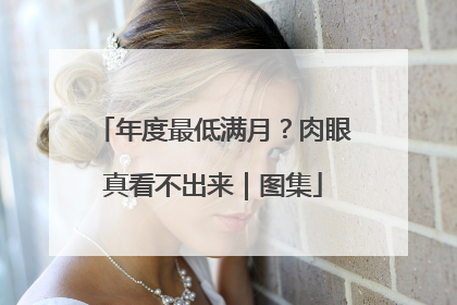 年度最低满月？肉眼真看不出来｜图集