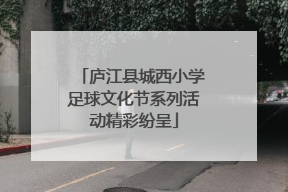 庐江县城西小学足球文化节系列活动精彩纷呈