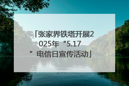 张家界铁塔开展2025年“5.17”电信日宣传活动