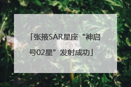 张掖SAR星座“神启号02星”发射成功