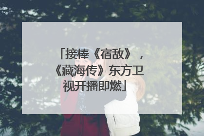 接棒《宿敌》，《藏海传》东方卫视开播即燃