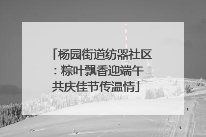 杨园街道纺器社区：粽叶飘香迎端午 共庆佳节传温情