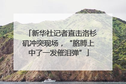 新华社记者直击洛杉矶冲突现场，“胳膊上中了一发催泪弹”