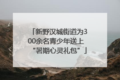 新野汉城街道为300余名青少年送上“暑期心灵礼包”
