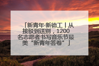 新青年·新德工丨从接驳到送别，1200名志愿者书写音乐节最美“新青年答卷”