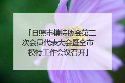 日照市模特协会第三次会员代表大会暨全市模特工作会议召开