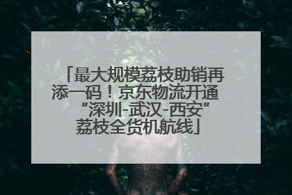 最大规模荔枝助销再添一码！京东物流开通“深圳-武汉-西安” 荔枝全货机航线