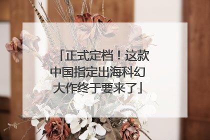 正式定档！这款中国指定出海科幻大作终于要来了