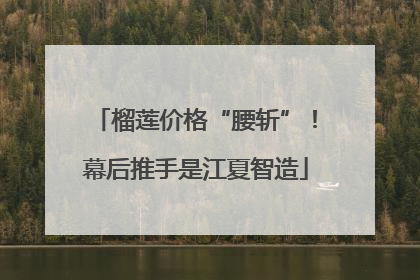 榴莲价格“腰斩”！幕后推手是江夏智造