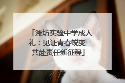 潍坊实验中学成人礼：见证青春蜕变 共赴责任新征程
