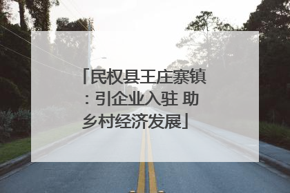 民权县王庄寨镇：引企业入驻 助乡村经济发展