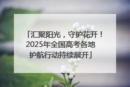 汇聚阳光，守护花开！2025年全国高考各地护航行动持续展开