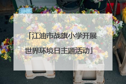 江油市战旗小学开展世界环境日主题活动