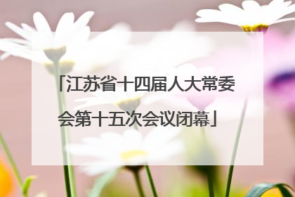 江苏省十四届人大常委会第十五次会议闭幕