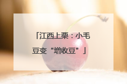 江西上栗：小毛豆变“增收豆”