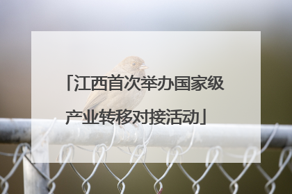 江西首次举办国家级产业转移对接活动