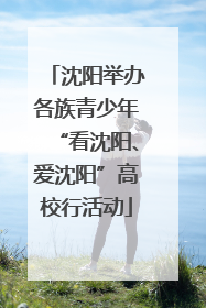 沈阳举办各族青少年“看沈阳、爱沈阳”高校行活动