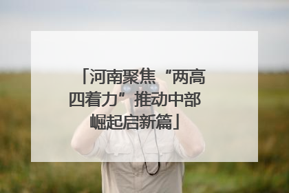河南聚焦“两高四着力”推动中部崛起启新篇