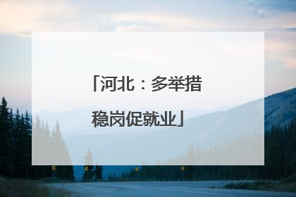 河北：多举措稳岗促就业