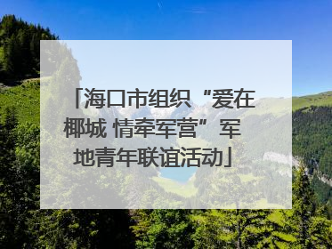海口市组织“爱在椰城 情牵军营”军地青年联谊活动