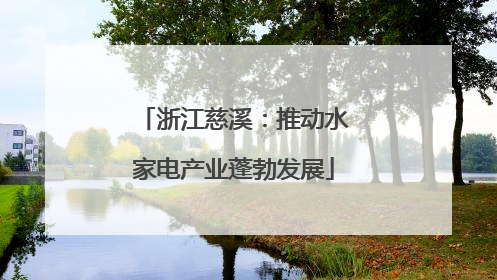 浙江慈溪：推动水家电产业蓬勃发展