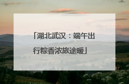 湖北武汉：端午出行粽香浓旅途暖
