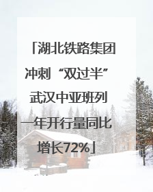 湖北铁路集团冲刺“双过半” 武汉中亚班列一年开行量同比增长72%