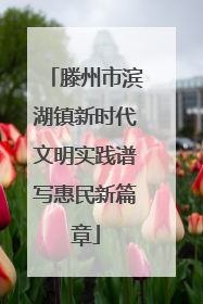 滕州市滨湖镇新时代文明实践谱写惠民新篇章