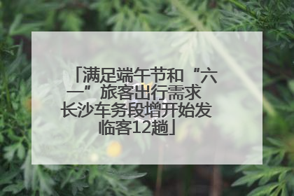 满足端午节和“六一”旅客出行需求 长沙车务段增开始发临客12趟
