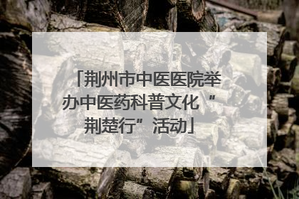 荆州市中医医院举办中医药科普文化“荆楚行”活动