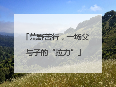 荒野苦行，一场父与子的“拉力”