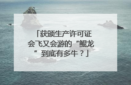 获颁生产许可证 会飞又会游的“鲲龙”到底有多牛？