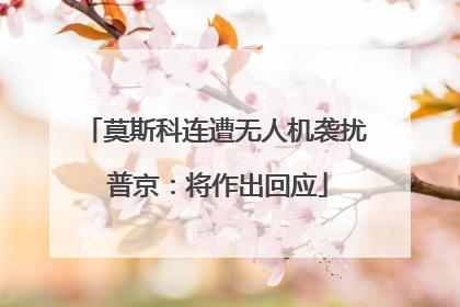 莫斯科连遭无人机袭扰 普京：将作出回应