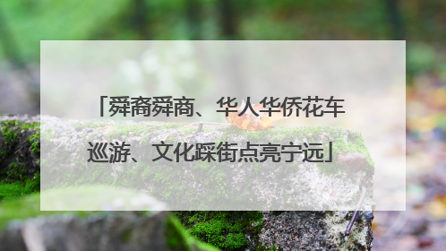 舜裔舜商、华人华侨花车巡游、文化踩街点亮宁远