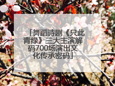 舞蹈诗剧《只此青绿》三大主演解码700场演出文化传承密码