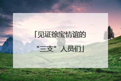 见证徐宝情谊的“三支”人员们