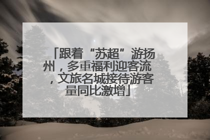 跟着“苏超”游扬州，多重福利迎客流，文旅名城接待游客量同比激增