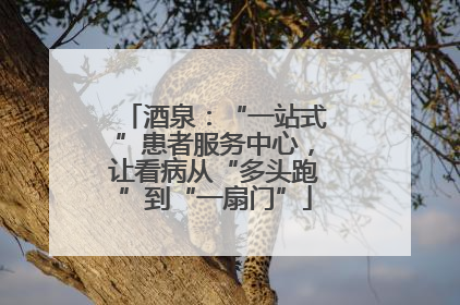 酒泉：“一站式”患者服务中心，让看病从“多头跑”到“一扇门”