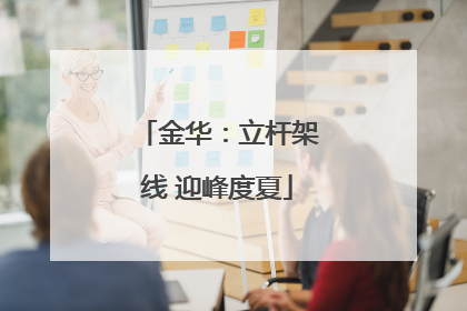 金华：立杆架线 迎峰度夏