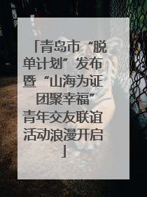 青岛市“脱单计划”发布暨“山海为证 团聚幸福”青年交友联谊活动浪漫开启