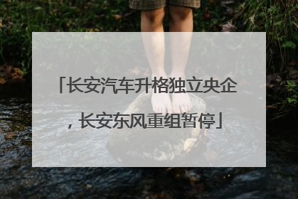 长安汽车升格独立央企，长安东风重组暂停