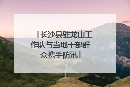 长沙县驻龙山工作队与当地干部群众携手防汛