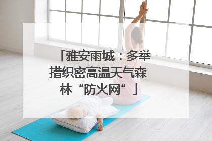 雅安雨城：多举措织密高温天气森林“防火网”