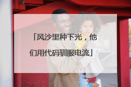 风沙里种下光，他们用代码驯服电流