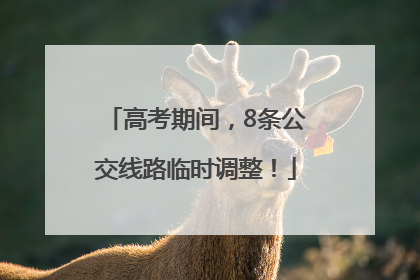 高考期间，8条公交线路临时调整！