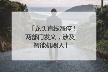 龙头直线涨停！两部门发文，涉及智能机器人