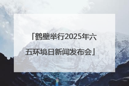 鹤壁举行2025年六五环境日新闻发布会